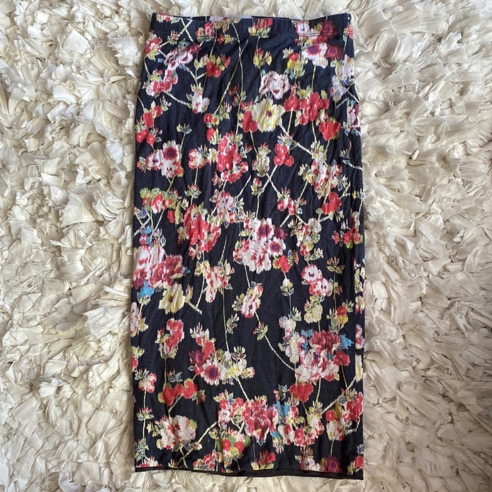 Soprano Floral midi skirt XS